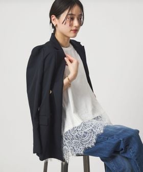 green label relaxing/スソ レース プルオーバー カットソー/Tシャツ / カットソー