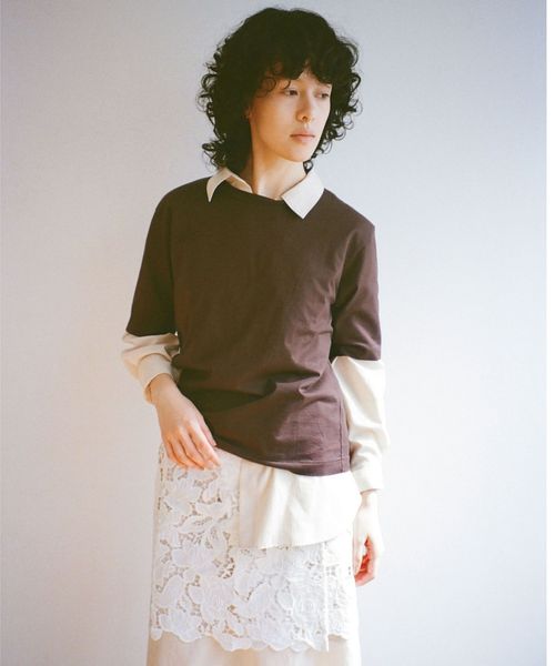 green label relaxing/＜SEASONAL COLLECTION＞LOTUS クルーネック Tシャツ/Tシャツ / カットソー