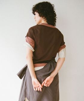 green label relaxing/＜SEASONAL COLLECTION＞LOTUS オフショルダー Tシャツ/Tシャツ / カットソー