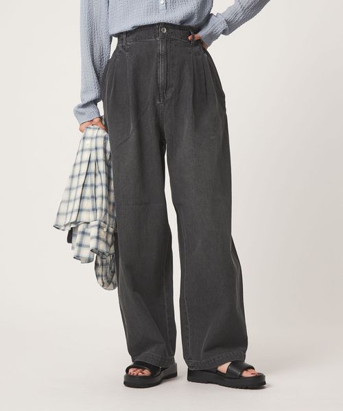 green label relaxing/【WEB限定】＜at ease＞カーブ デニム パンツ/デニムパンツ