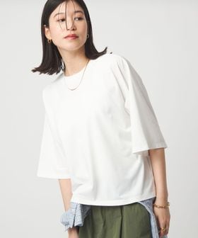 green label relaxing/【WEB限定】＜at ease＞ドルマン カットソー 接触冷感/Tシャツ / カットソー