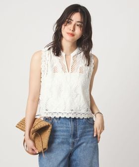 green label relaxing/エンブロイダリー ベスト/ベスト