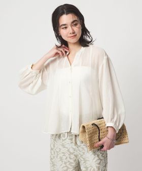 green label relaxing/ラミーライク マチ フレア ブラウス/シャツ / ブラウス