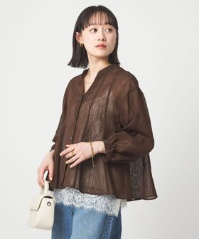 green label relaxing/ラミーライク マチ フレア ブラウス/シャツ / ブラウス