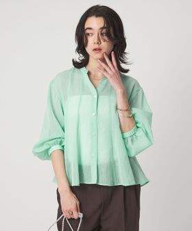 green label relaxing/ラミーライク マチ フレア ブラウス/シャツ / ブラウス