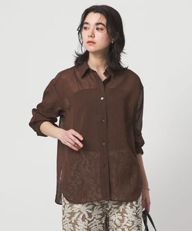 green label relaxing/［size SHORTあり］ラミーライク シャツ 通気性/シャツ / ブラウス