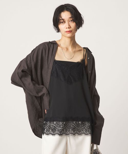 green label relaxing/レース Vネック キャミソール/タンクトップ / キャミソール