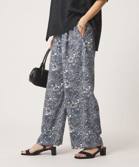 green label relaxing/ペイズリー プリント パンツ/イージーパンツ