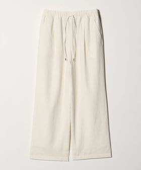 green label relaxing/BREEZE LINEN ブリーズリネン ワイド パンツ オフホワイト ドット/イージーパンツ