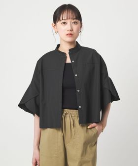 green label relaxing/フレアスリーブ ブラウス 接触冷感/シャツ / ブラウス