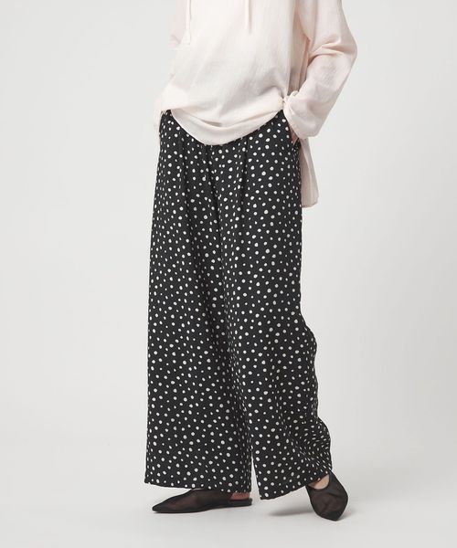 green label relaxing/［size SHORTあり］【WEB限定】＜at ease＞ドロスト ワイド パンツ/イージーパンツ