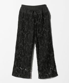 green label relaxing/カットワークレース パンツ/イージーパンツ