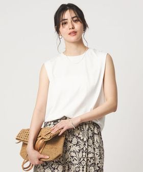 green label relaxing/ショルダータック ノースリーブ プルオーバー カットソー/Tシャツ / カットソー