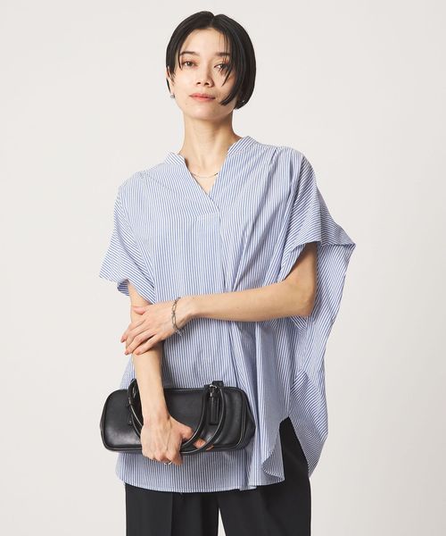 green label relaxing/［size SHORTあり］ショルダー タック スキッパー ブラウス/シャツ / ブラウス