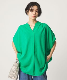 green label relaxing/［size SHORTあり］ショルダー タック スキッパー ブラウス/シャツ / ブラウス