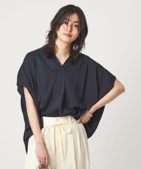 green label relaxing/［size SHORTあり］ショルダー タック スキッパー ブラウス/シャツ / ブラウス