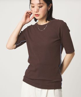 green label relaxing/【WEB限定】＜at ease＞シアーテレコ バイカラー カットソー/Tシャツ / カットソー