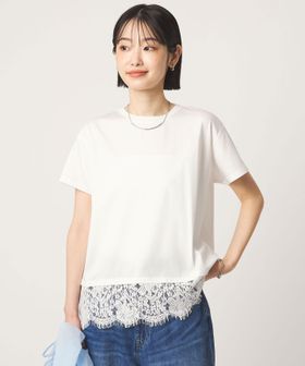 green label relaxing/スソ レース ショートスリーブ カットソー/Tシャツ / カットソー
