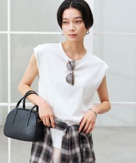green label relaxing/フレンチスリーブ Tシャツ 汗染み防止/Tシャツ / カットソー