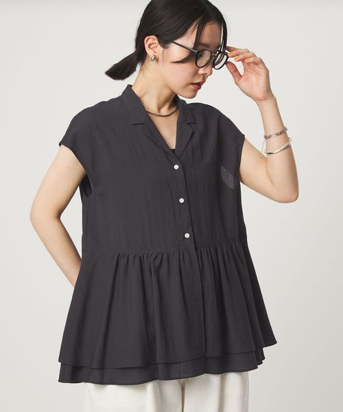 green label relaxing/【WEB限定】＜at ease＞ペプラム ブラウス/シャツ / ブラウス