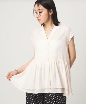 green label relaxing/【WEB限定】＜at ease＞ペプラム ブラウス/シャツ / ブラウス