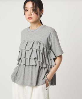 green label relaxing/【WEB限定】＜at ease＞フロント フリル ショートスリーブ カットソー/Tシャツ / カットソー
