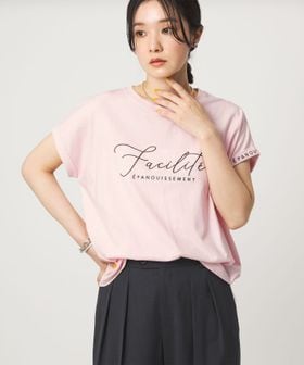 green label relaxing/【WEB限定】＜at ease＞エンブロイダリー カットソー /Tシャツ / カットソー