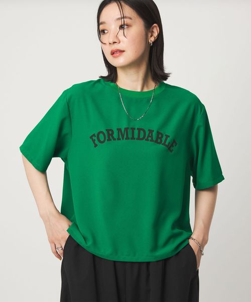 green label relaxing/【WEB限定】＜at ease＞ジョーゼット プリント カットソー  吸水速乾/Tシャツ / カットソー