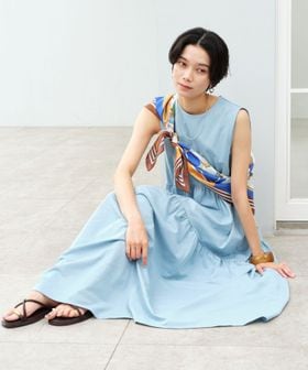 green label relaxing/［size SHORTあり］カット ティアード ワンピース/ワンピース