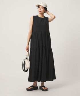green label relaxing/［size SHORTあり］カット ティアード ワンピース/ワンピース