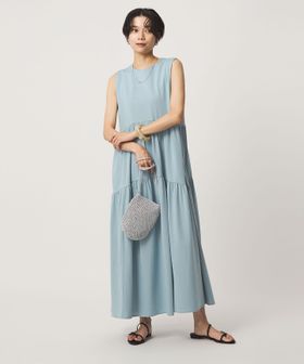 green label relaxing/［size SHORTあり］カット ティアード ワンピース/ワンピース