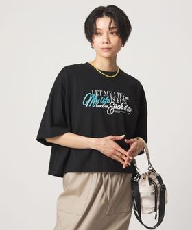 green label relaxing/バック タック ロゴ Tシャツ/Tシャツ / カットソー