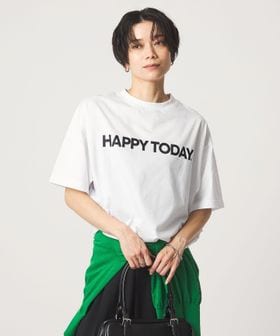 green label relaxing/ヘムギャザー ロゴ Tシャツ/Tシャツ / カットソー