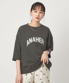 CHAMPION/【別注】＜Champion＞6分袖 プリント スウェット プルオーバー/Tシャツ / カットソー