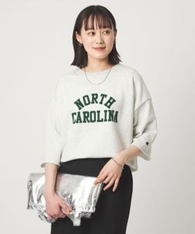 CHAMPION/【別注】＜Champion＞6分袖 プリント スウェット プルオーバー/Tシャツ / カットソー