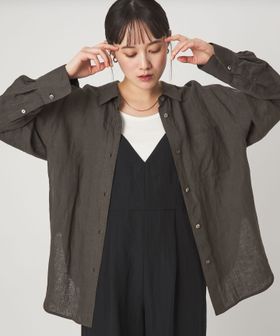 green label relaxing/【結論シリーズ】リネン2WAYシャツ［size SHORTあり］/シャツ / ブラウス