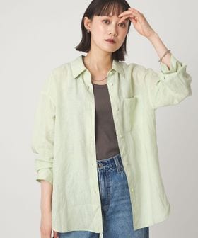 green label relaxing/【結論シリーズ】リネン2WAYシャツ［size SHORTあり］/シャツ / ブラウス