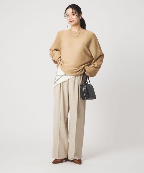 green label relaxing/【結論シリーズ】ニーハイワイドパンツ［size SHORT/TALLあり］/イージーパンツ