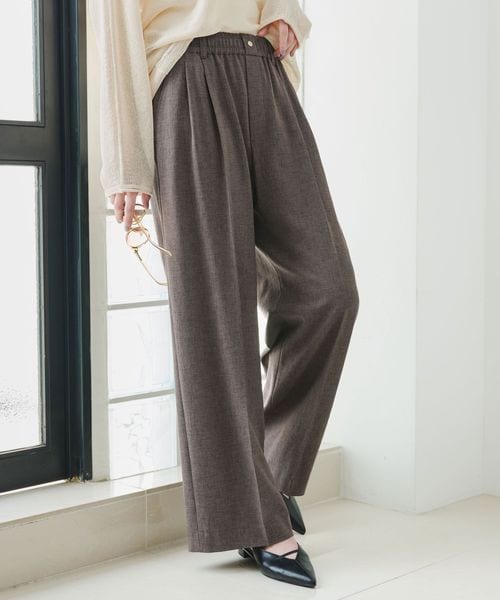 green label relaxing/【結論シリーズ】ニーハイワイドパンツ［size SHORT/TALLあり］/イージーパンツ