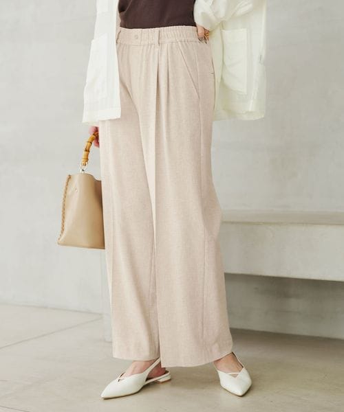 green label relaxing/【結論シリーズ】ニーハイワイドパンツ［size SHORT/TALLあり］/イージーパンツ