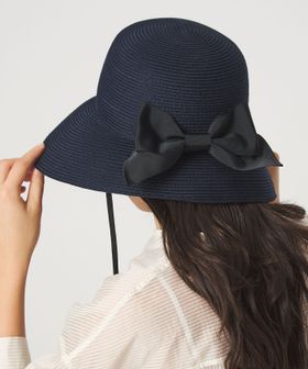 green label relaxing/2WAY 遮光ブリム リボン ハット/ハット