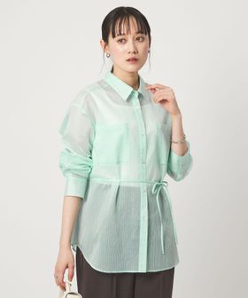 green label relaxing/シアー ストライプ シャツ/シャツ / ブラウス