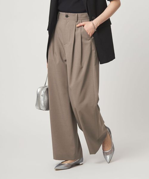 green label relaxing/2タック ワイド パンツ/その他パンツ