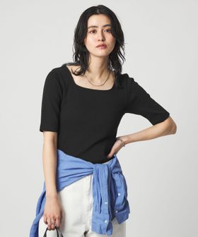 green label relaxing/デコルテ フライス Tシャツ 抗菌/Tシャツ / カットソー