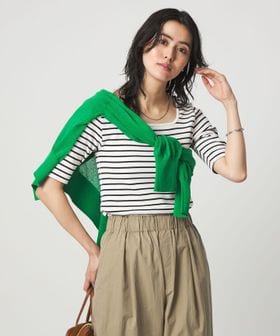 green label relaxing/デコルテ フライス Tシャツ 抗菌/Tシャツ / カットソー