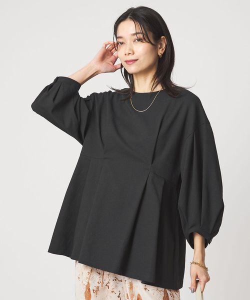 green label relaxing/ウエスト タック ブラウス UVカット 通気性/シャツ / ブラウス