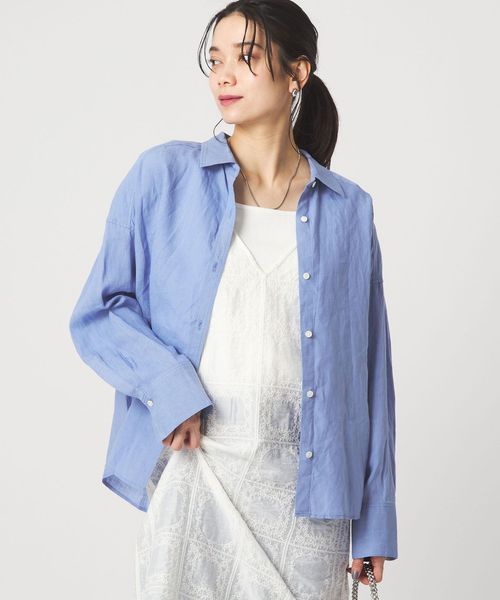 green label relaxing/【結論シリーズ】リネンバランスシャツ［size SHORTあり］/シャツ / ブラウス