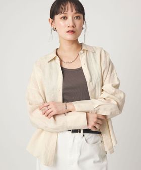 green label relaxing/【結論シリーズ】リネンバランスシャツ［size SHORTあり］/シャツ / ブラウス