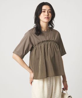 green label relaxing/タフタ ドッキング ビスチェ プルオーバー/Tシャツ / カットソー