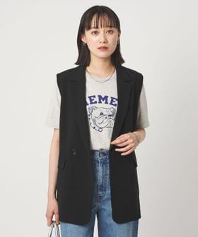 green label relaxing/ラスティック ツイル ジレ マシンウォッシャブル ストレッチ UVカット 吸水速乾/ベスト